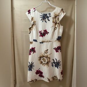 Ann Taylor Floral Fit & Flare Dress – Ivory Multicolor – Size XS (NWT)